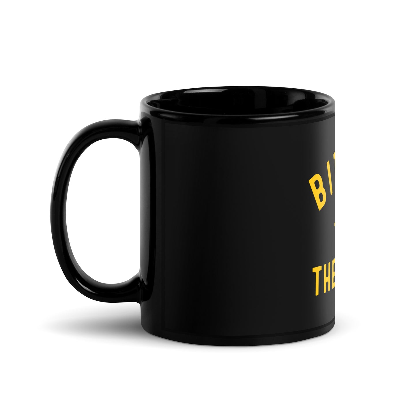 Bitcoin Vs The World Black Glossy Mug