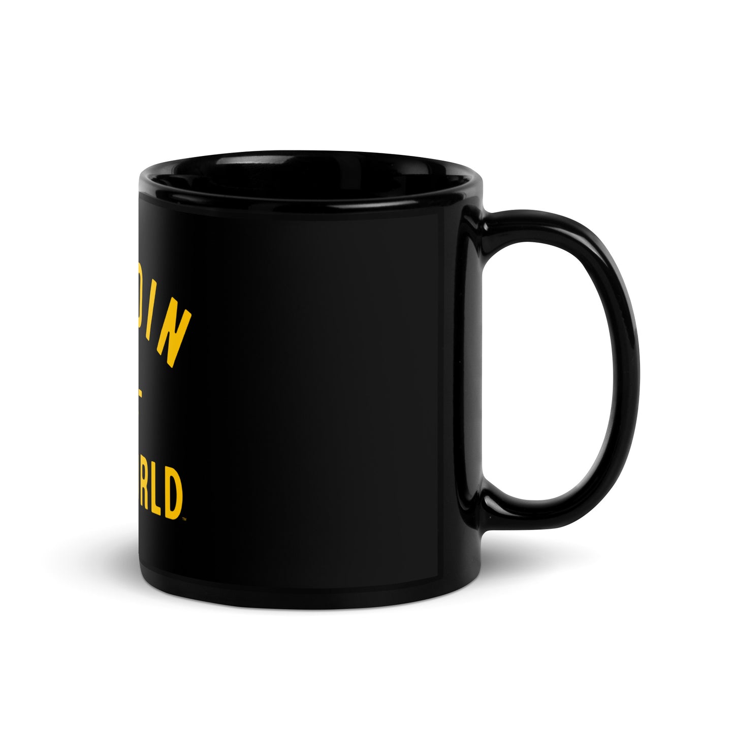 Bitcoin Vs The World Black Glossy Mug