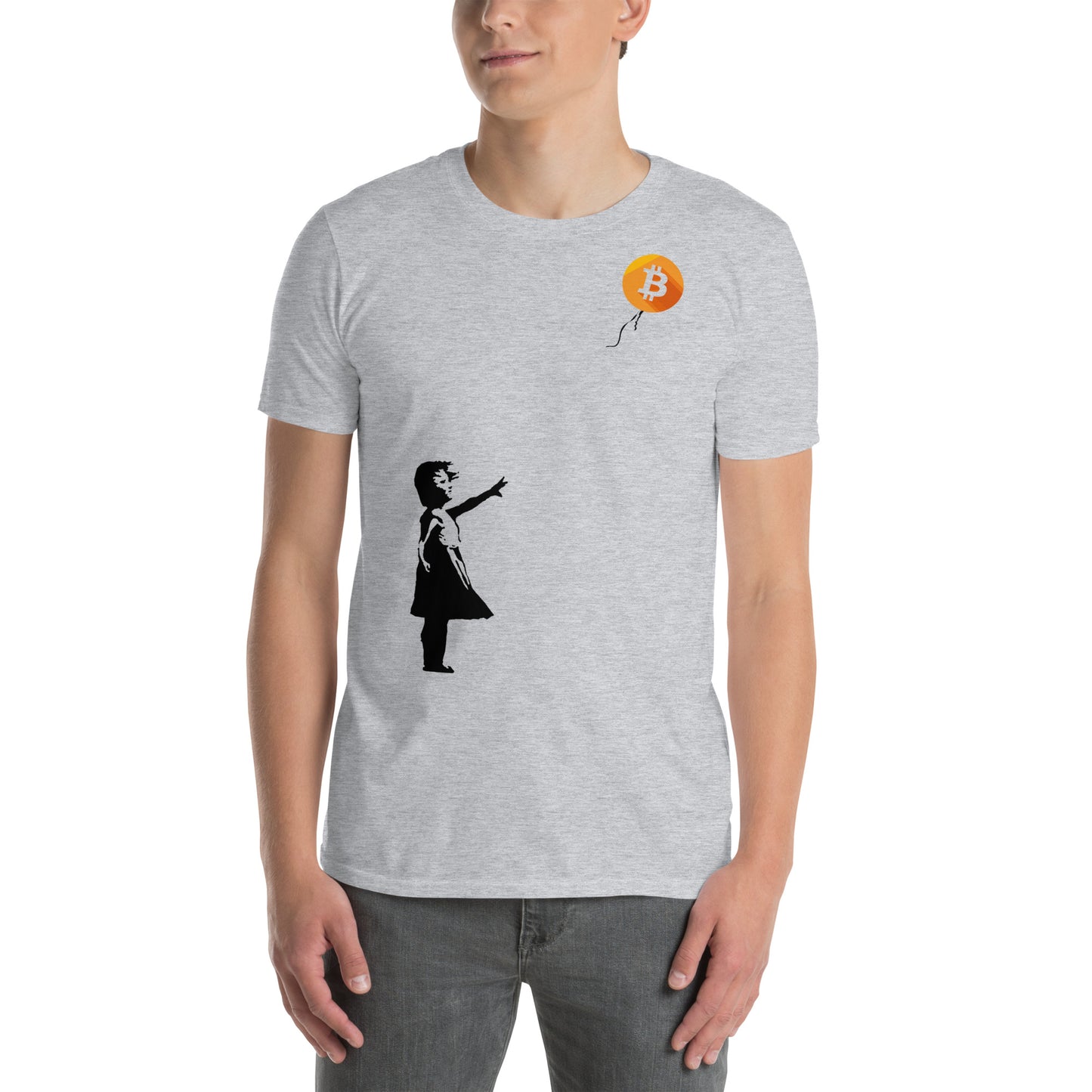 Bitcoin Balloon Girl Unisex T-Shirt
