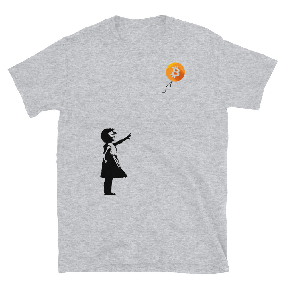 Bitcoin Balloon Girl Unisex T-Shirt