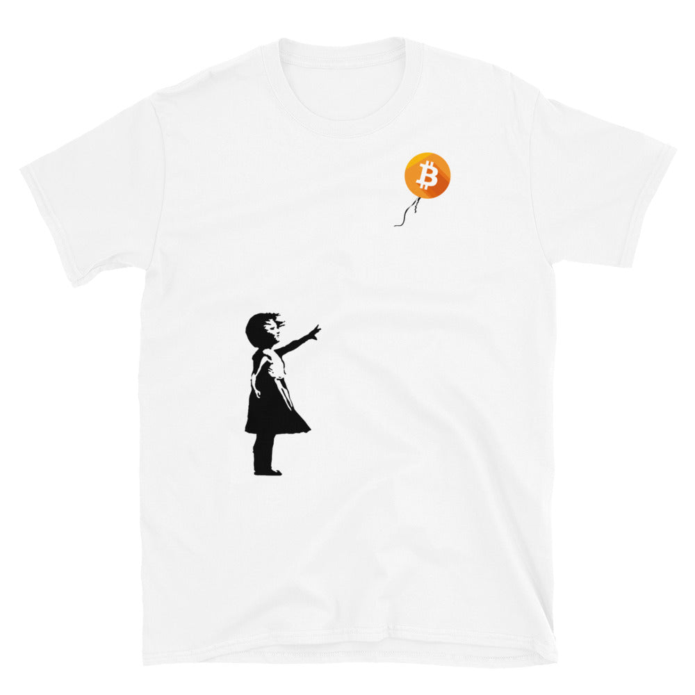 Bitcoin Balloon Girl Unisex T-Shirt