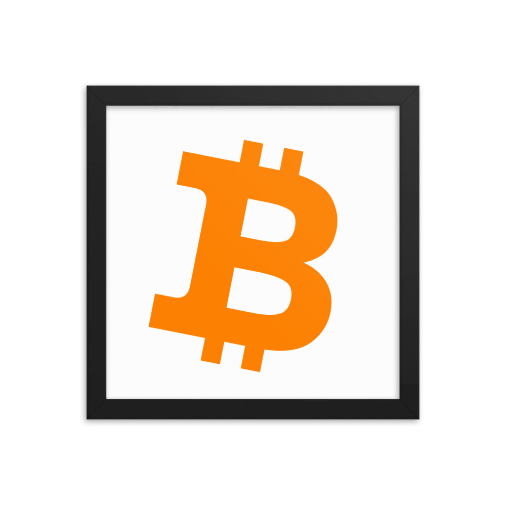 Bitcoin Framed poster