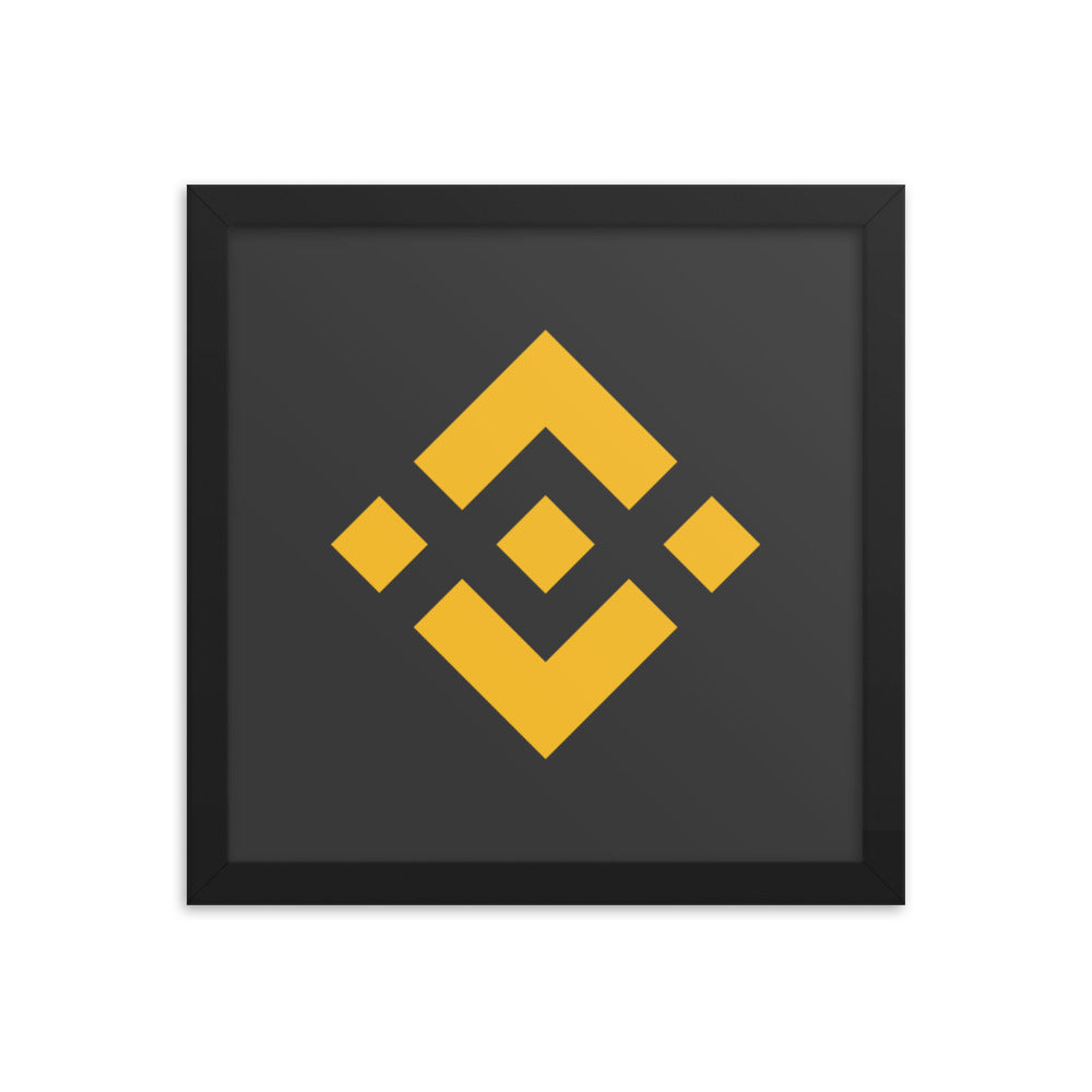 Binance Framed poster