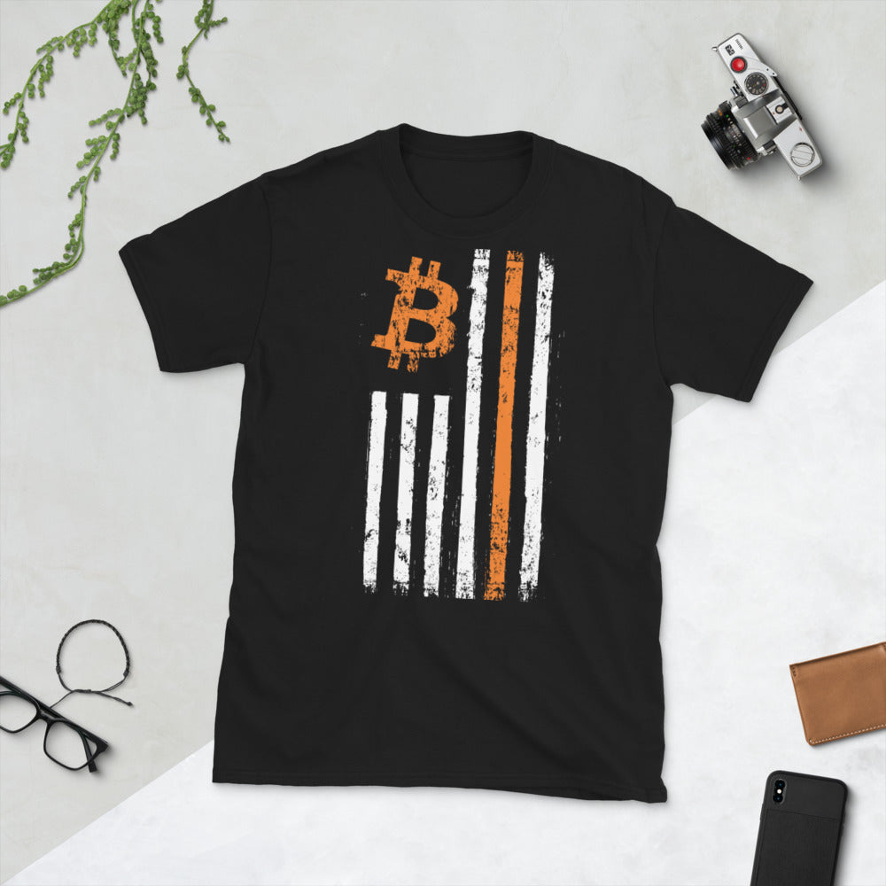 Bitcoin Flag Unisex T-Shirt