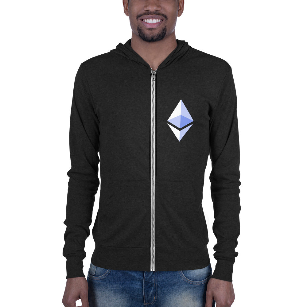 Ether Unisex zip hoodie