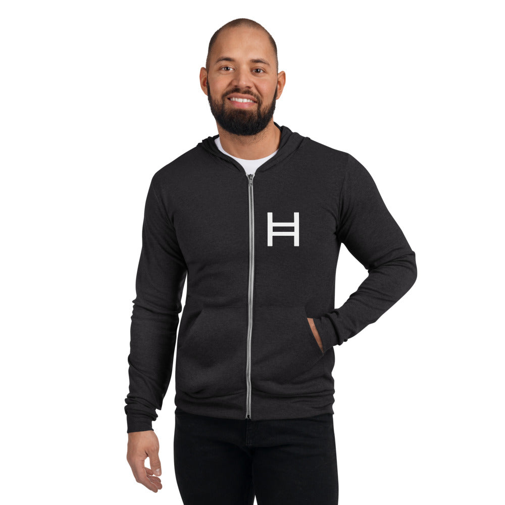 Hedera Unisex zip hoodie