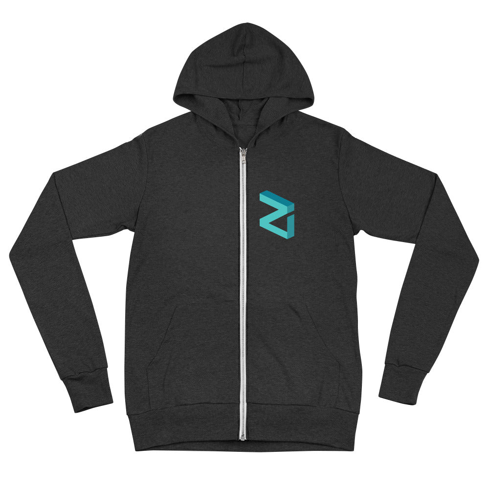 Zilliqa Unisex zip hoodie