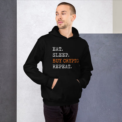 Eat Sleep Buy Crypto Unisex Hoodie