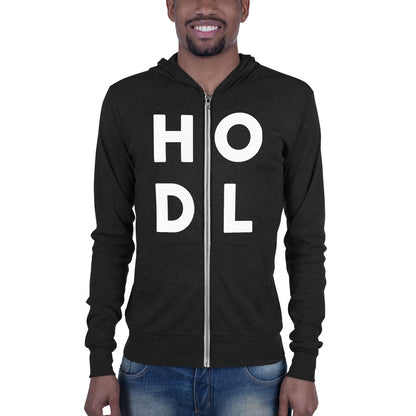 HODL Boxed Unisex zip hoodie